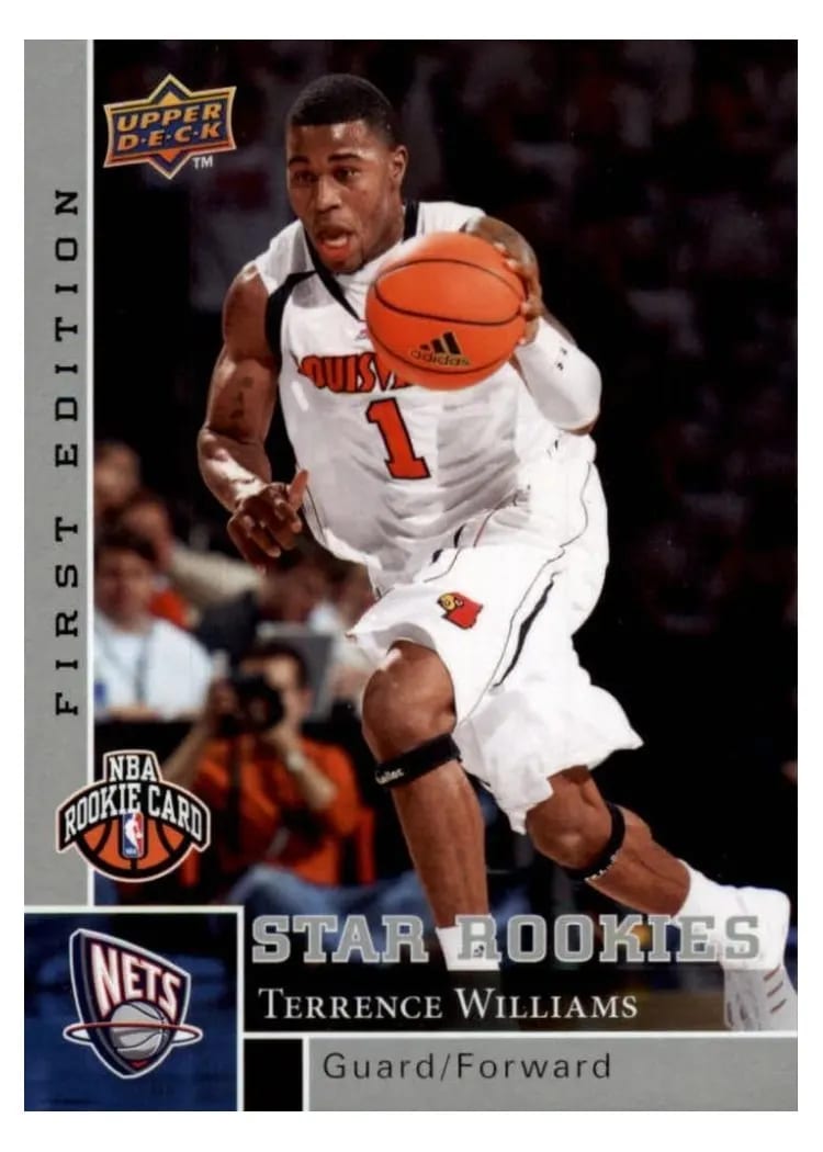 2009 Upper Deck First Edition Terrence Williams #197 card
