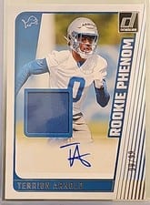 2024 Donruss Rookie Phenom Jersey Autographs Terrion Arnold #RJA-TAR