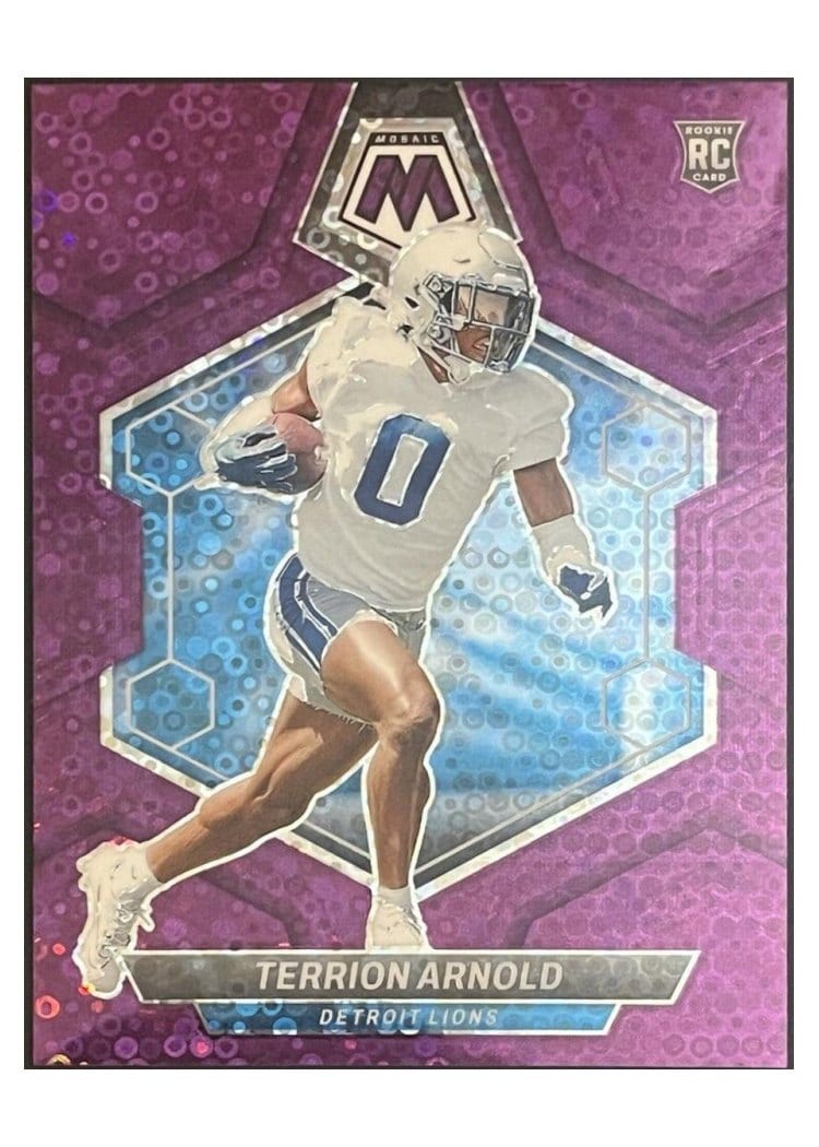 2024 Panini Mosaic Base Set Terrion Arnold No Huddle Purple #324 card