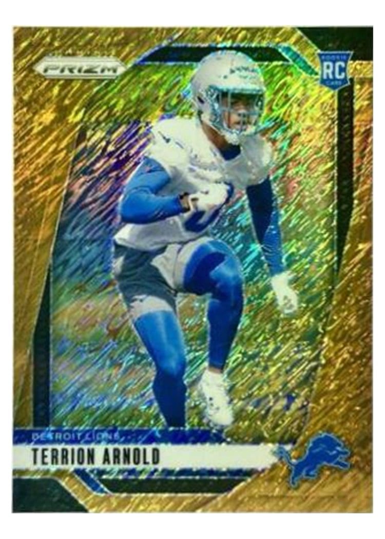 2024 Panini Prizm Base Set Terrion Arnold Gold Shimmer #389 card