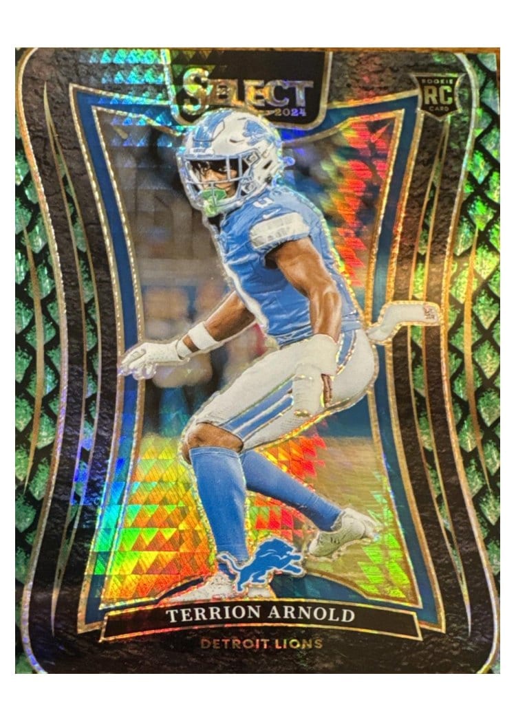 2024 Panini Select Base Set Terrion Arnold Dragon Scale Prizm #377 card