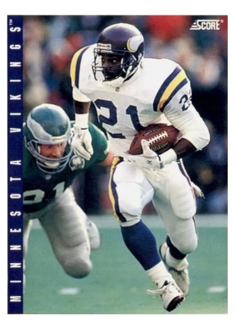 1993 Panini Score Terry Allen #43 card