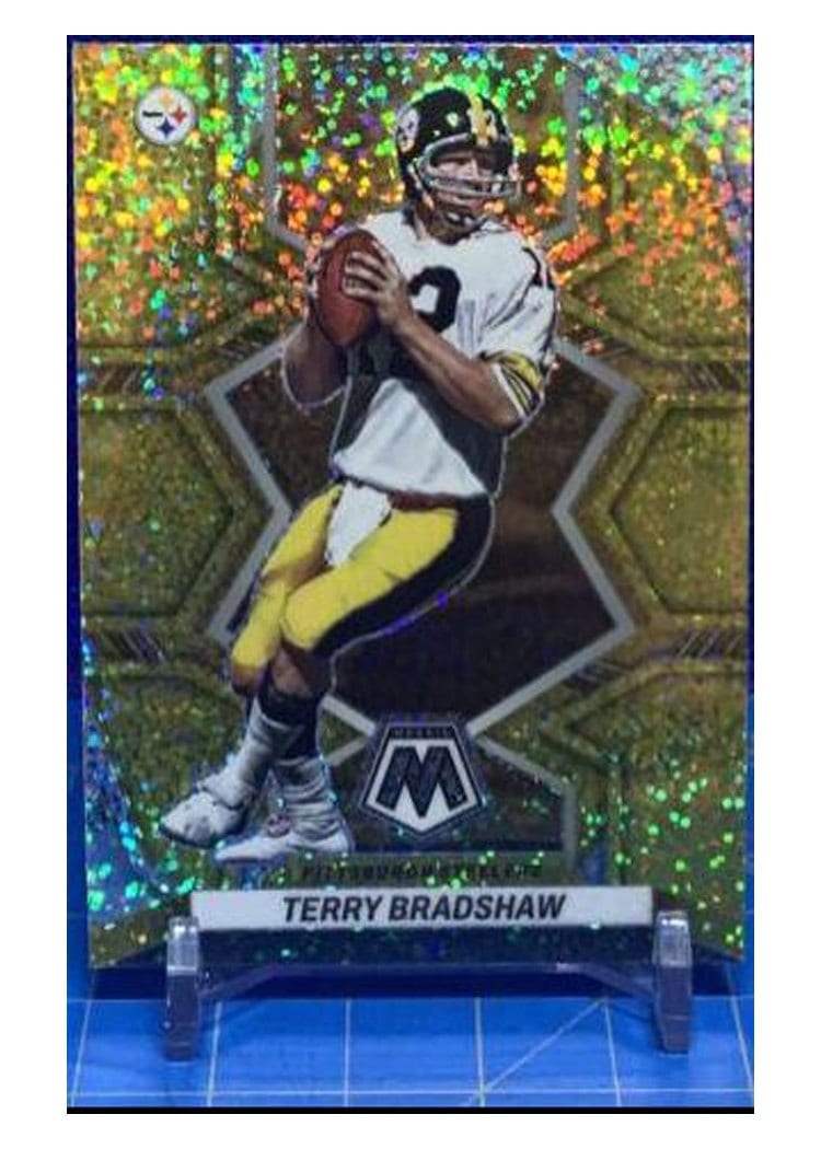 2022 Panini Mosaic Base Set Terry Bradshaw Gold Sparkle #244 card