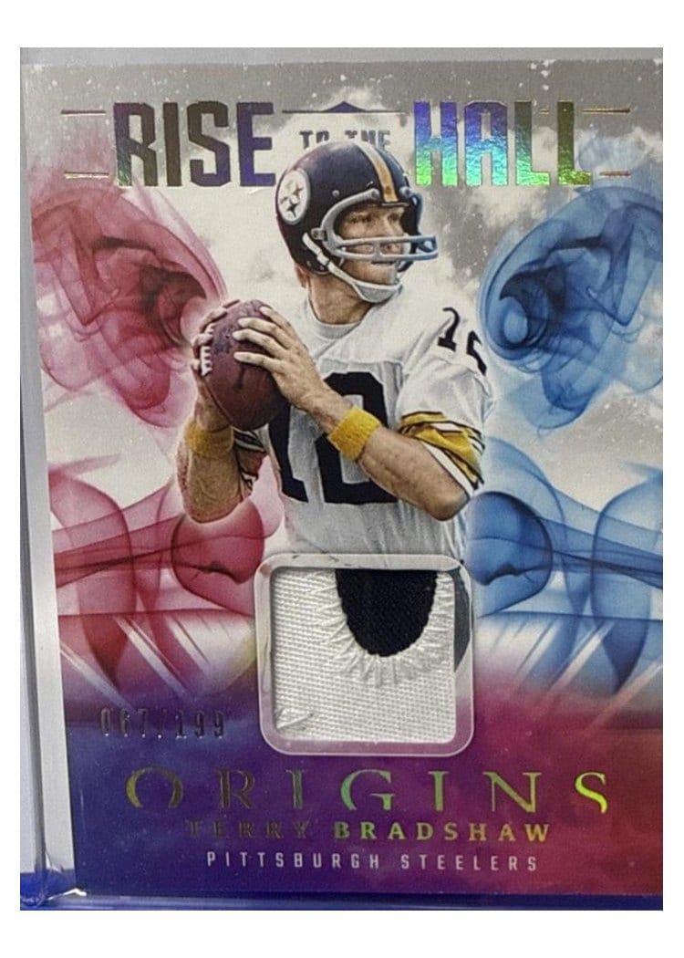 2025 Panini Origins Rise to the Hall Relics Terry Bradshaw #5