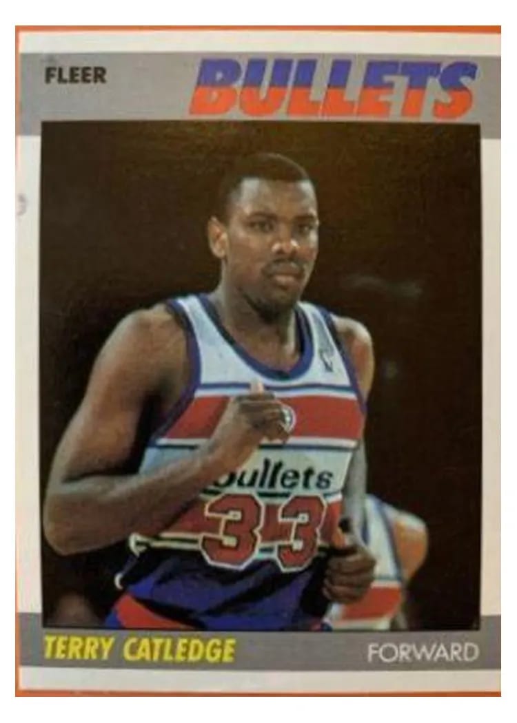 1987 Fleer Terry Catledge #18 card