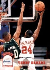 1993-94 Hoops Base Set Terry Dehere #351 card