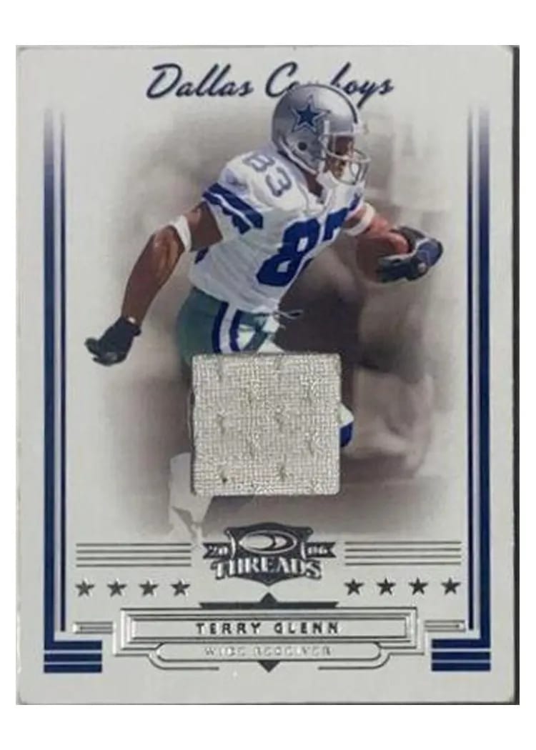 2006 Panini Donruss Threads Terry Glenn Jersey #5 card
