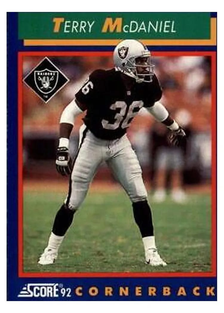 1992 Panini Score Terry McDaniel #9 card