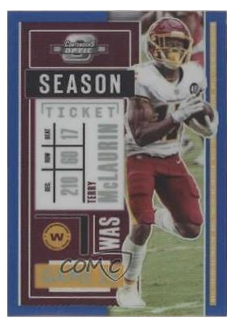 2020 Panini Contenders Optic Base Set Terry McLaurin #58 card