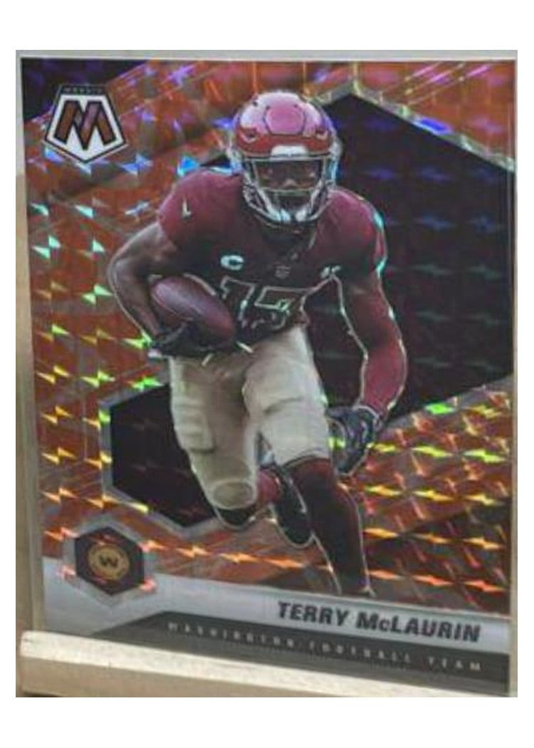 2021 Panini Mosaic Base Set Terry McLaurin Reactive Orange Mosaic #199 card