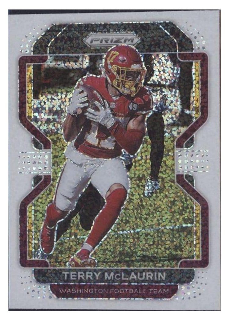 2021 Panini Prizm Base Set Terry McLaurin White Sparkle Prizm #208 card