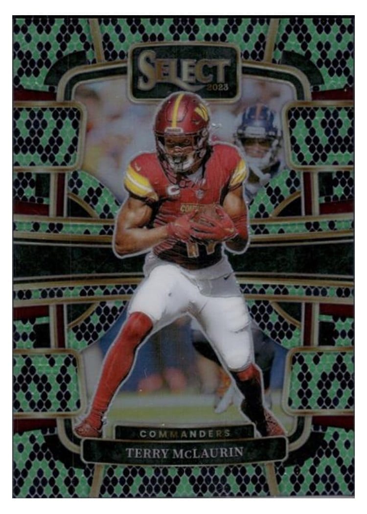 2023 Panini Select Base Set Terry McLaurin Black Prizm #99 card