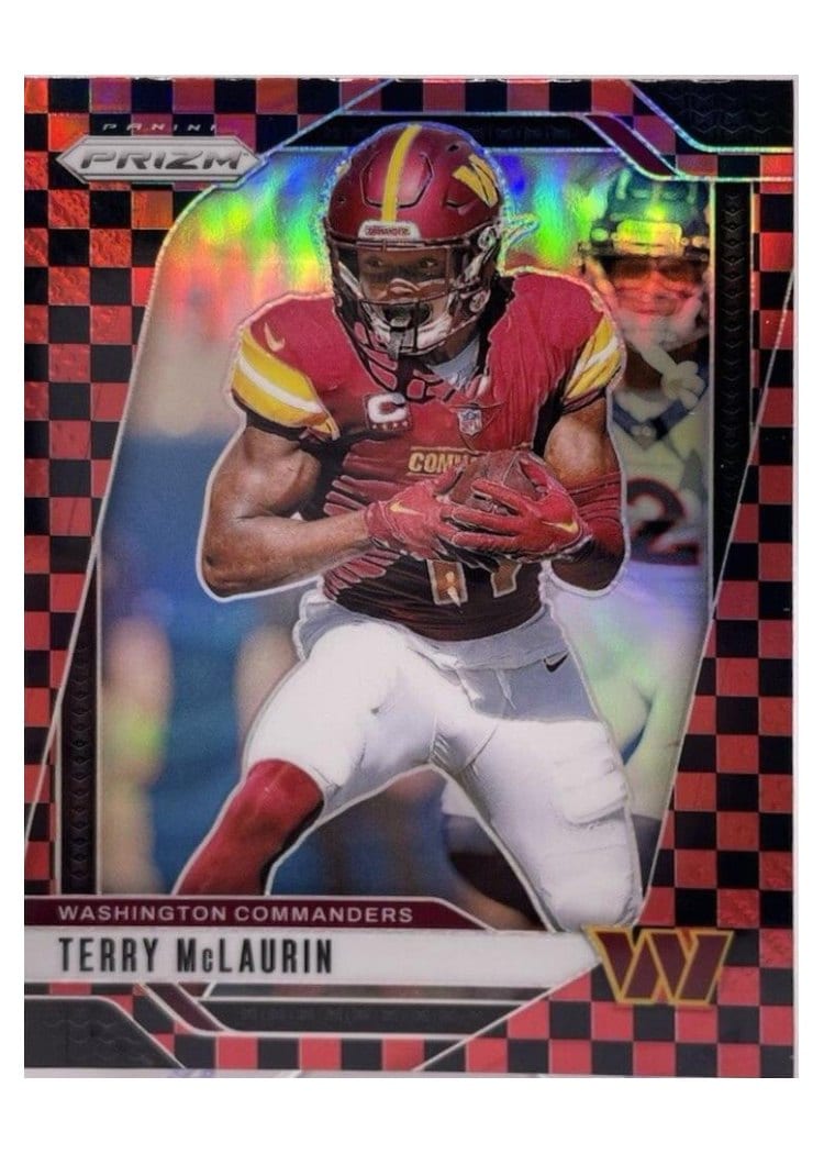 2024 Panini Prizm Base Set Terry McLaurin Black Red Checker #289 card