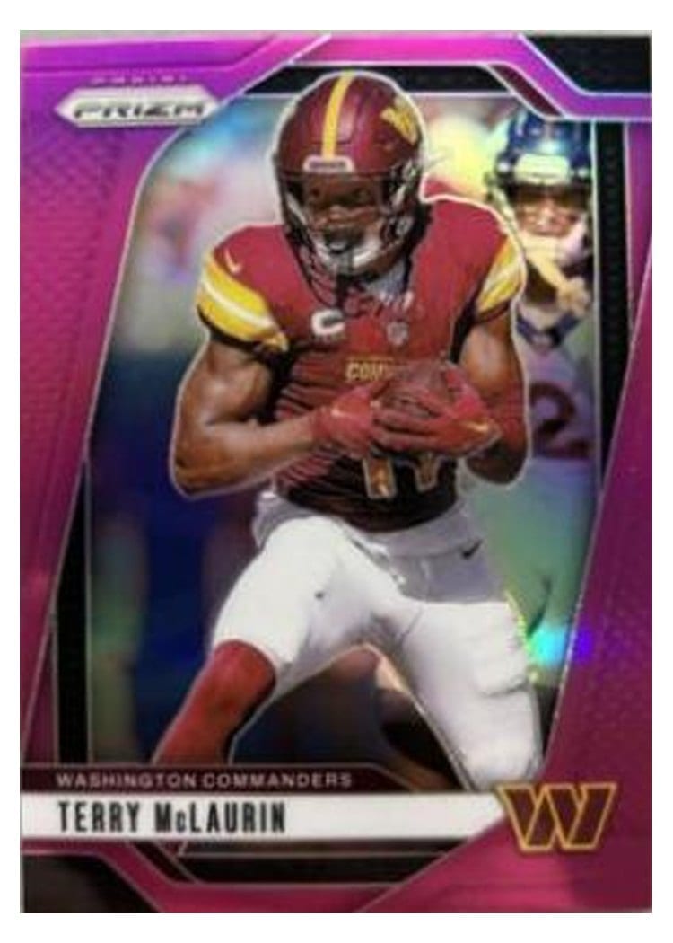 2024 Panini Prizm Base Set Terry McLaurin Pink #289 card