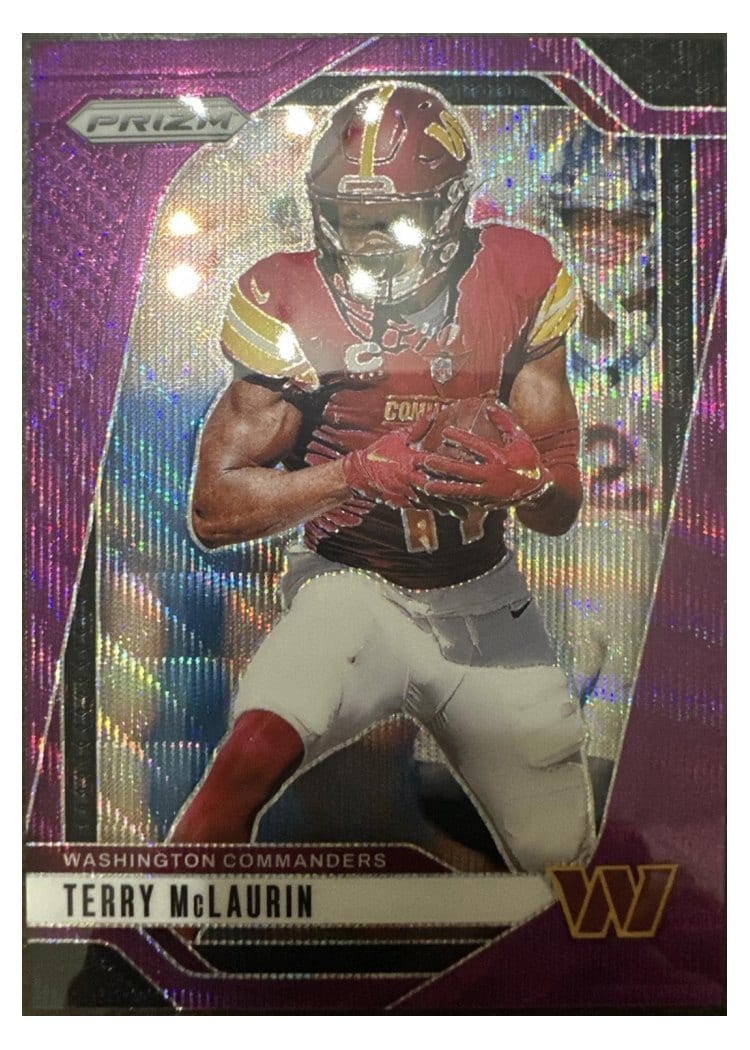2024 Panini Prizm Base Set Terry McLaurin Purple Wave #289 card
