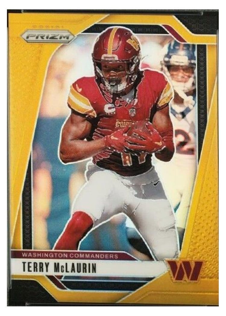 2024 Panini Prizm Base Set Terry McLaurin Gold #289 card