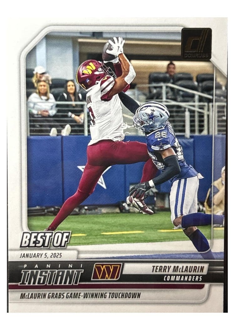 2025 Donruss Best of Instant Terry McLaurin #INS-TMN card