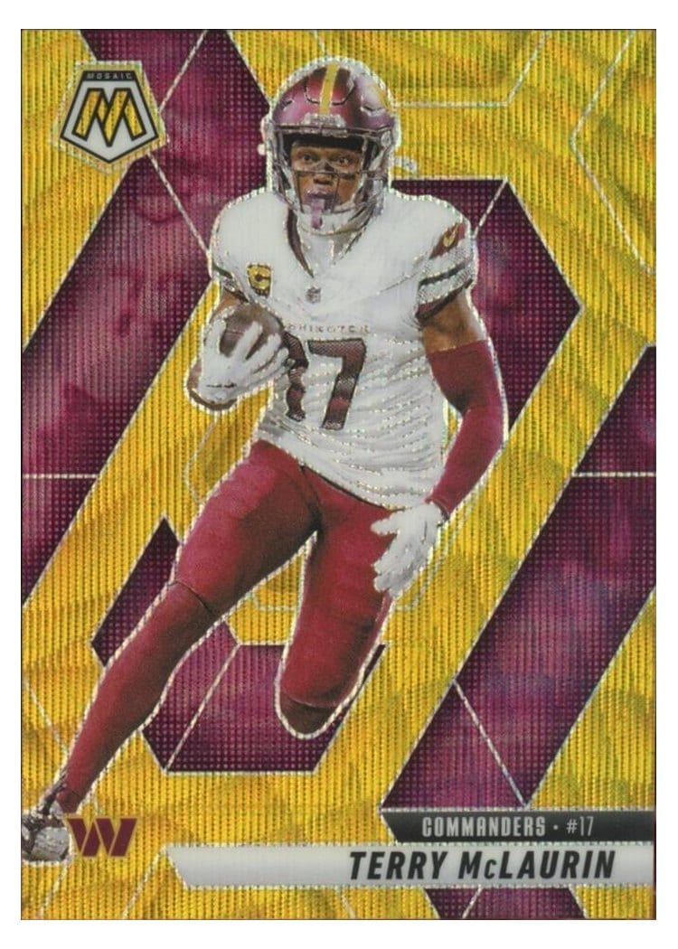 2025 Panini Mosaic Base Set Terry McLaurin #182 card