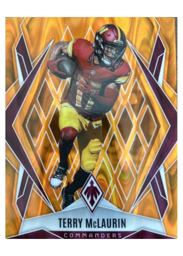 2025 Panini Phoenix Base Set Terry McLaurin Orange Seismic #57 card