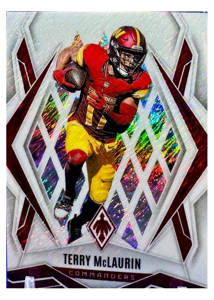 2025 Panini Phoenix Base Set Terry McLaurin White Shimmer #57 card