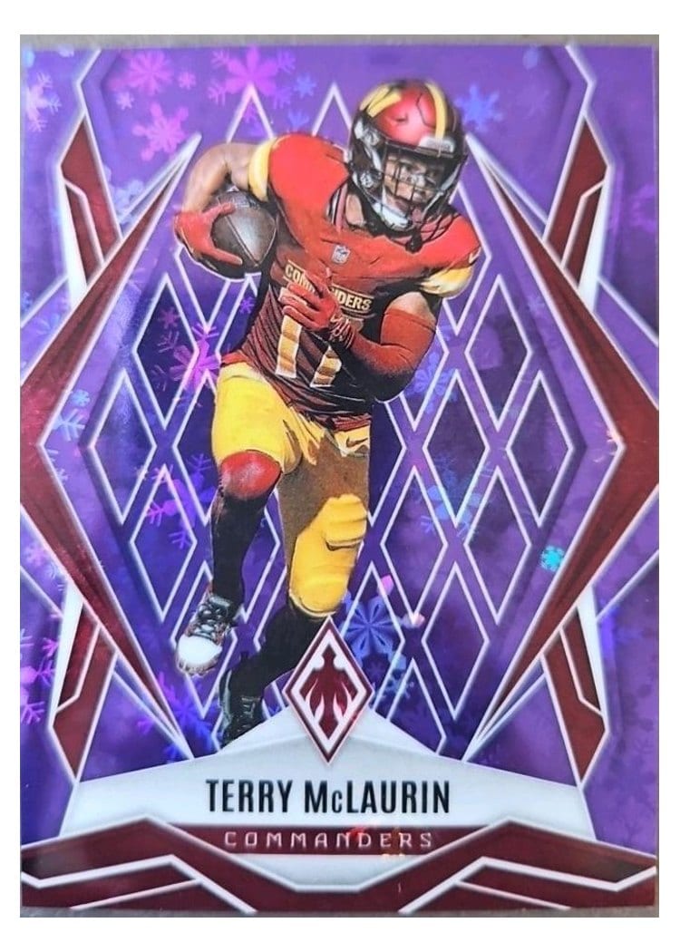 2025 Panini Phoenix Base Set Terry McLaurin Purple Winter #57 card