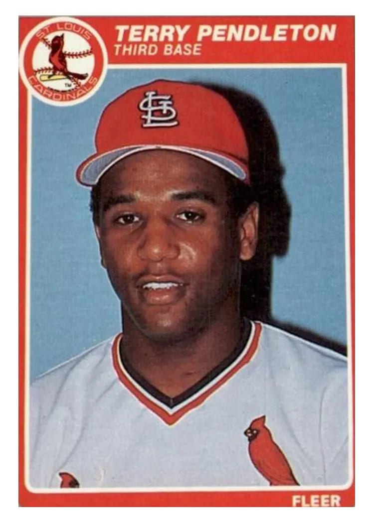 1985 Fleer Terry Pendleton #236 card