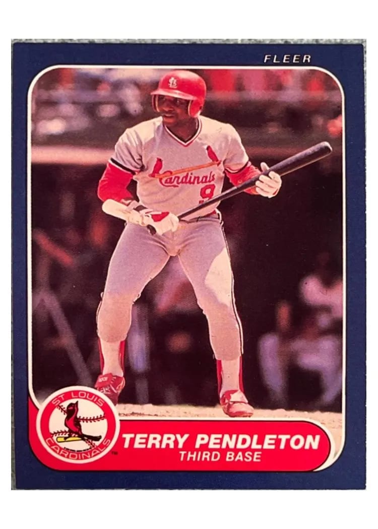 1986 Fleer Terry Pendleton #44 card