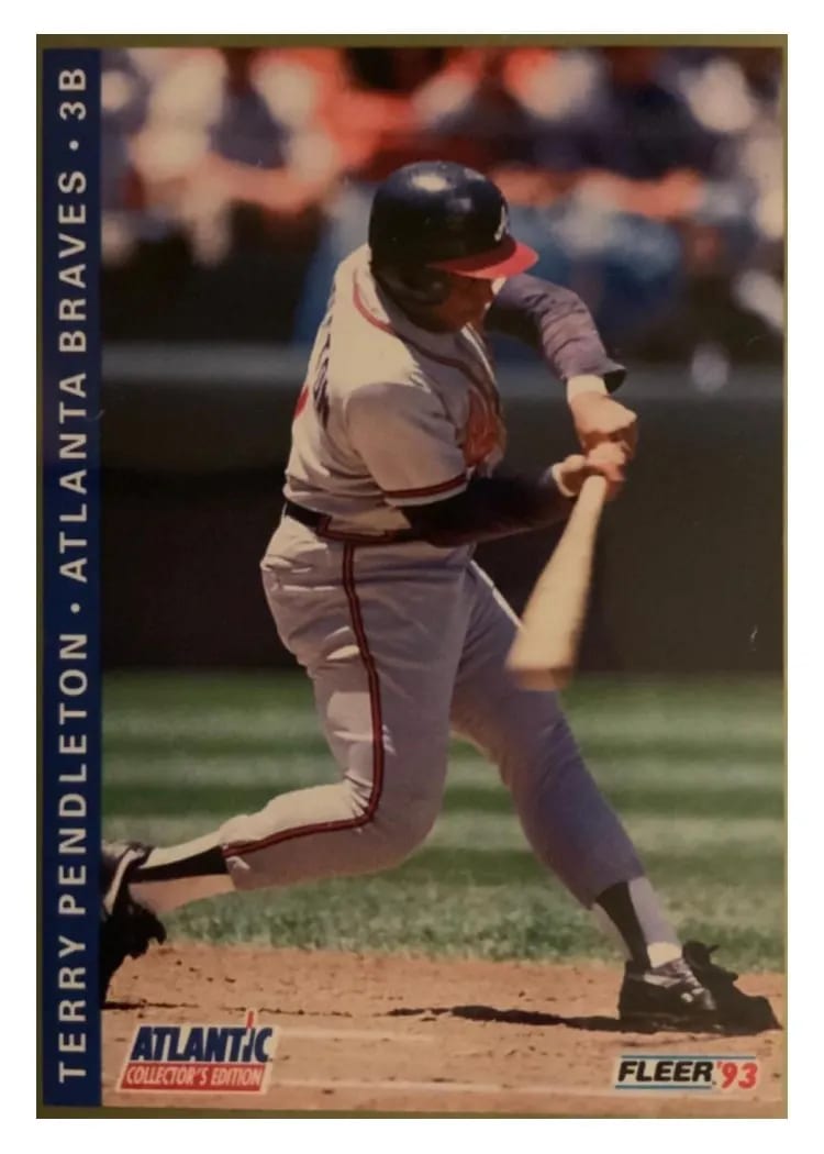 1993 Fleer Atlantic Terry Pendleton #17 card