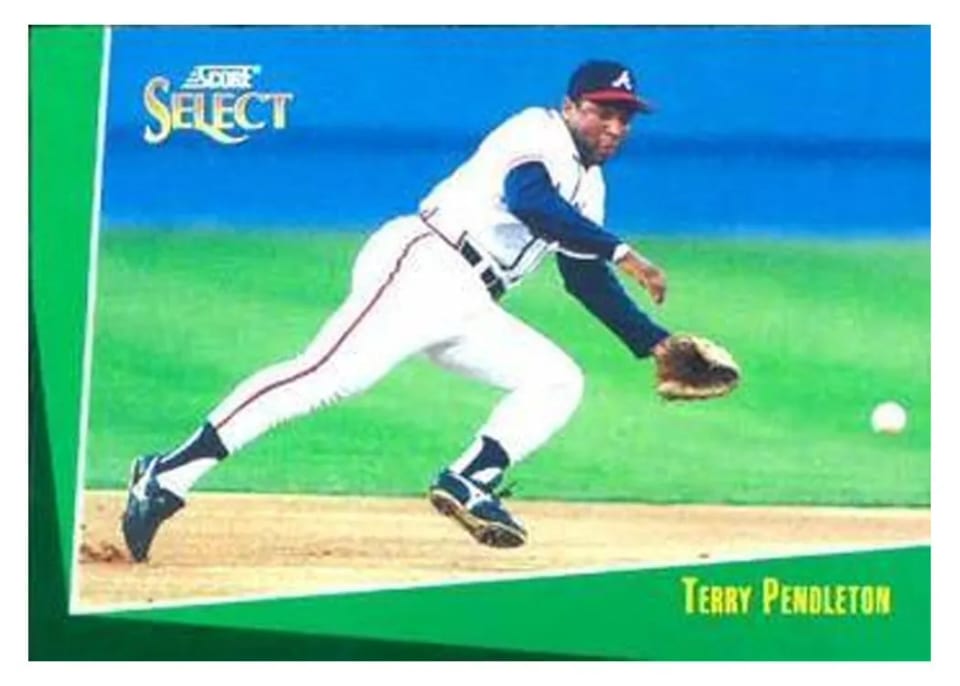 1993 Score Select Terry Pendleton #17 card