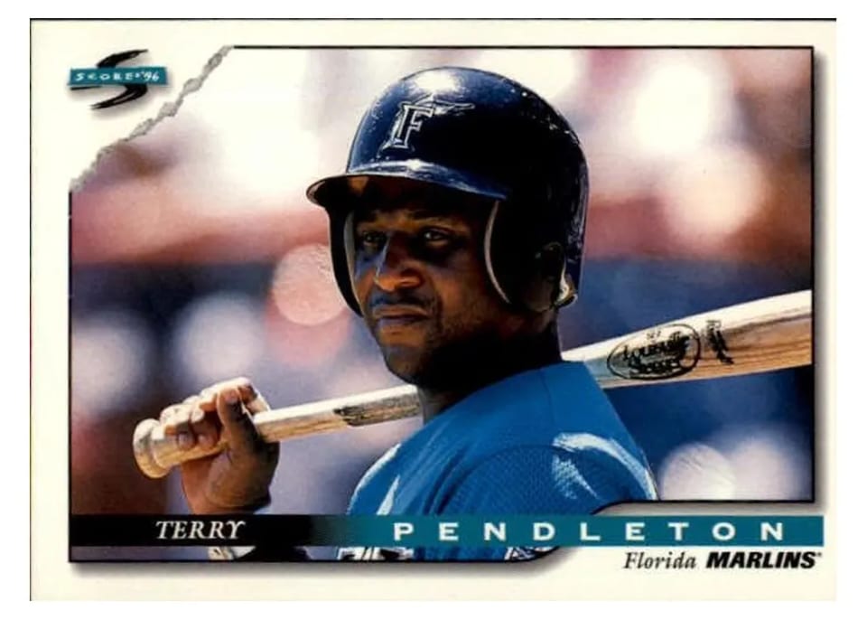 1996 Score Terry Pendleton #49 card