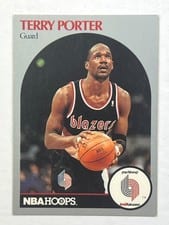 1990-91 Hoops Base Set Terry Porter #249 card