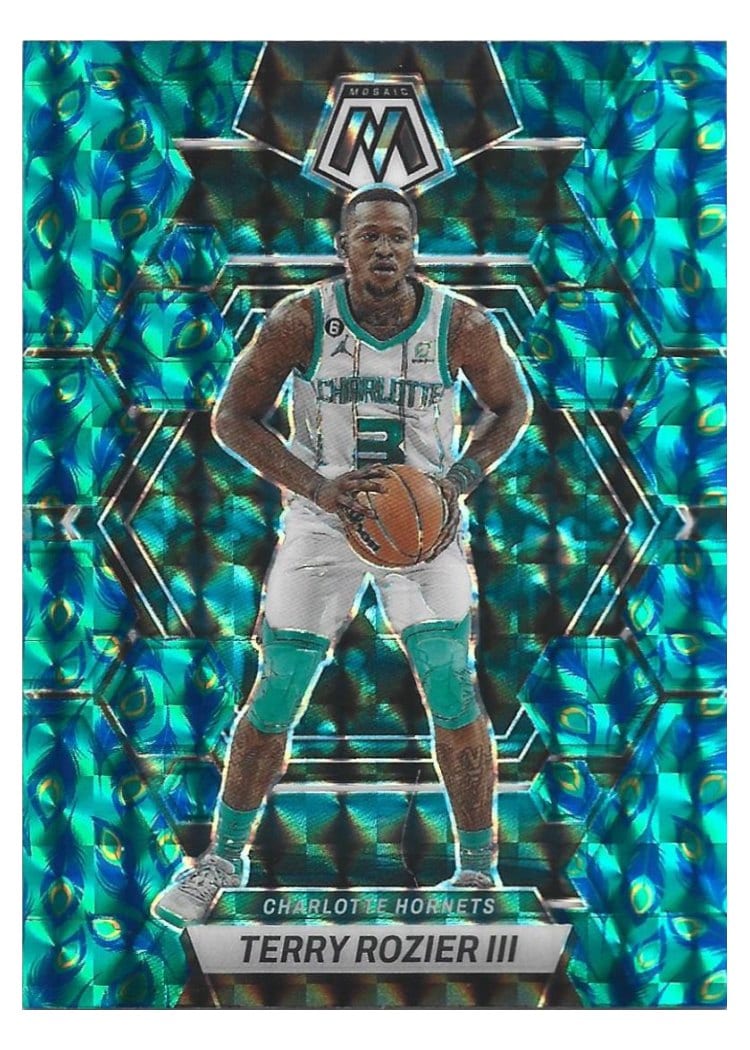 2022-23 Panini Mosaic Base Set Terry Rozier III Choice Peacock #33 card