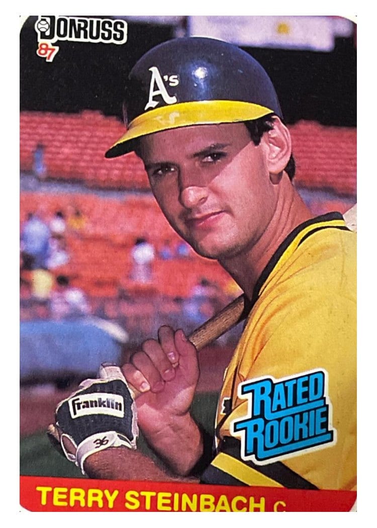 1987 Donruss Terry Steinbach #34 card