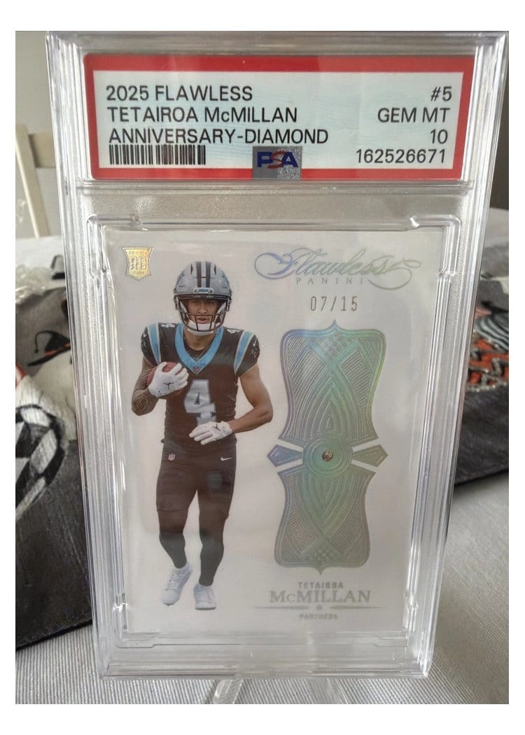 2025 Panini Flawless Anniversary Tetairoa McMillan #5 card