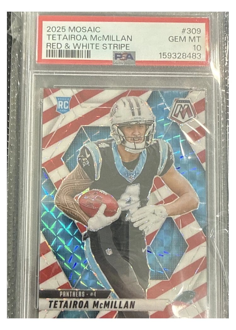 2025 Panini Mosaic Tetairoa McMillan #309 card