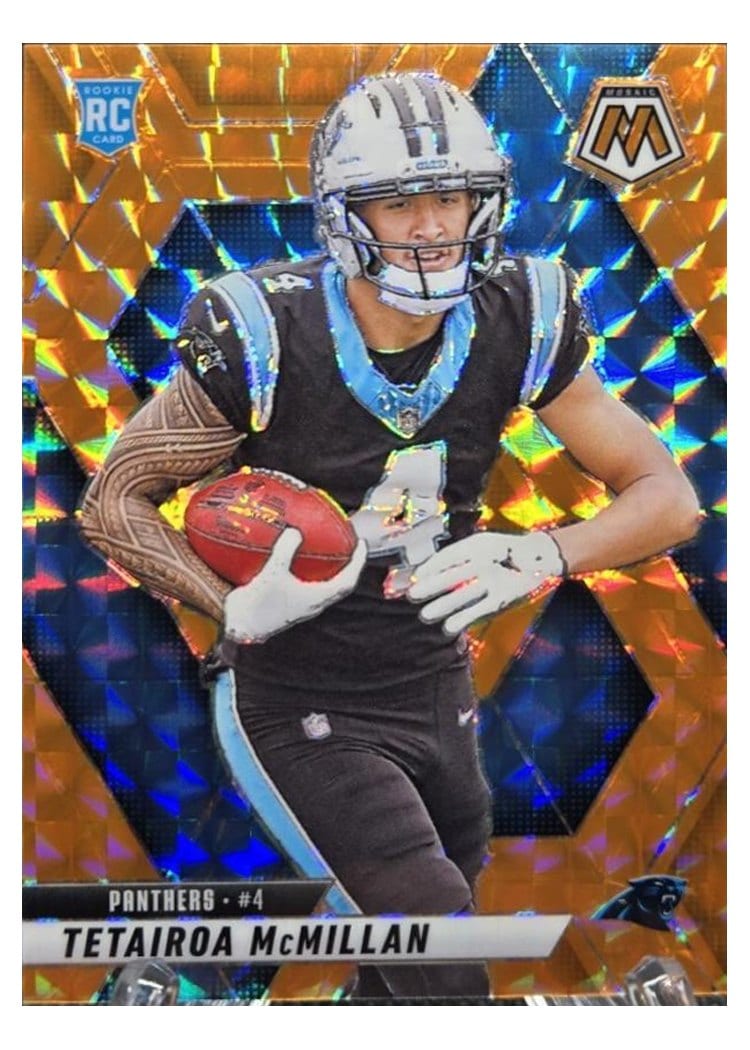 2025 Panini Mosaic Tetairoa McMillan #309 card