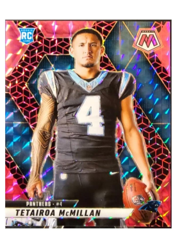 2025 Panini Mosaic Base Set Tetairoa McMillan Pink Spectris #274 card