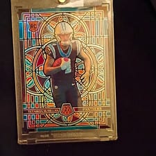 2025 Panini Mosaic Stained Glass Tetairoa McMillan #3 card