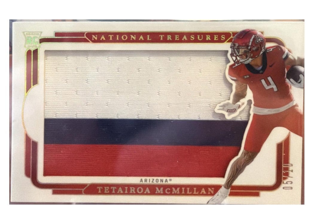 2025 Panini National Treasures Collegiate Rookie Silhouettes Tetairoa McMillan #14