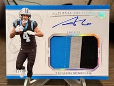 2025 Panini National Treasures Crossover Rookie Patch Autographs Tetairoa McMillan #4