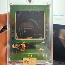 Tetairoa McMillan 2025 Panini Origins Rookie Jumbo Jersey Autographs card