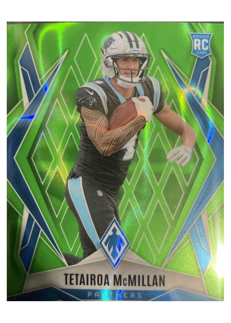 2025 Panini Phoenix Tetairoa McMillan Lime Green Lava #155 card