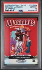 2025 Panini Prizm Draft Picks On Campus Tetairoa McMillan #7 card