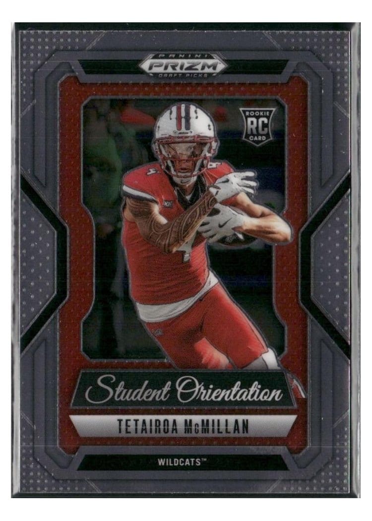 2025 Panini Prizm Draft Picks Student Orientation Tetairoa McMillan #17 card