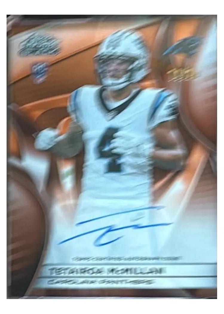 2025 Topps Chrome Black Rookie Autograph Tetairoa McMillan #RAU-TM card
