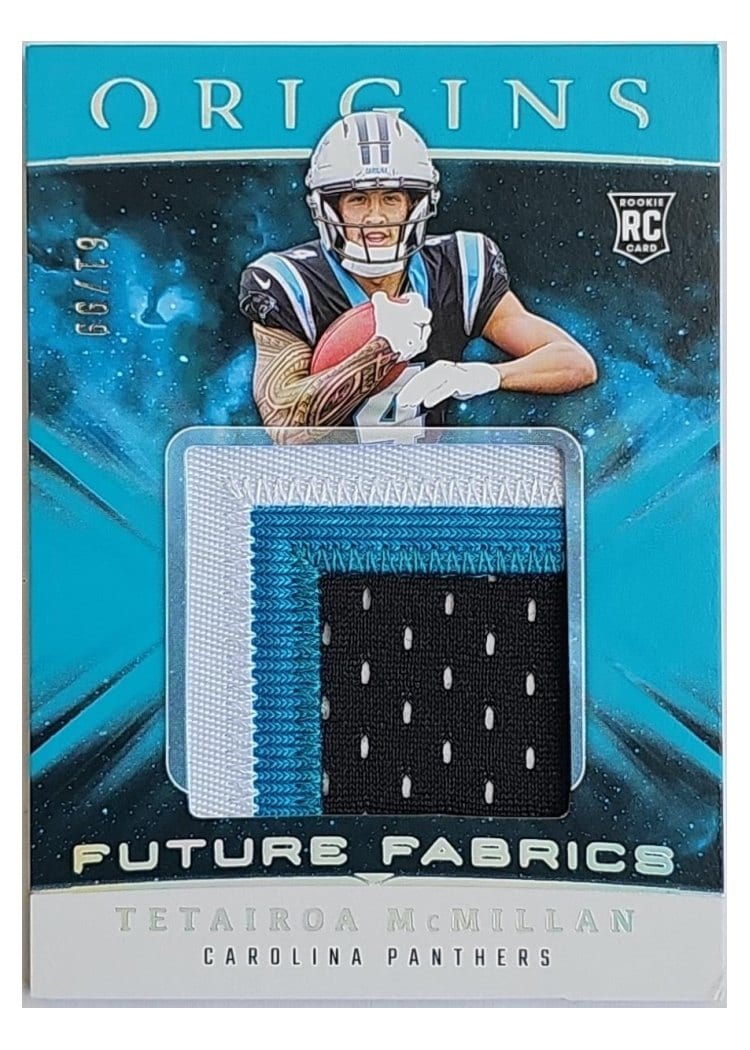 2025 Panini Origins Future Fabrics Tetairoa McMillan RELIC #6 card