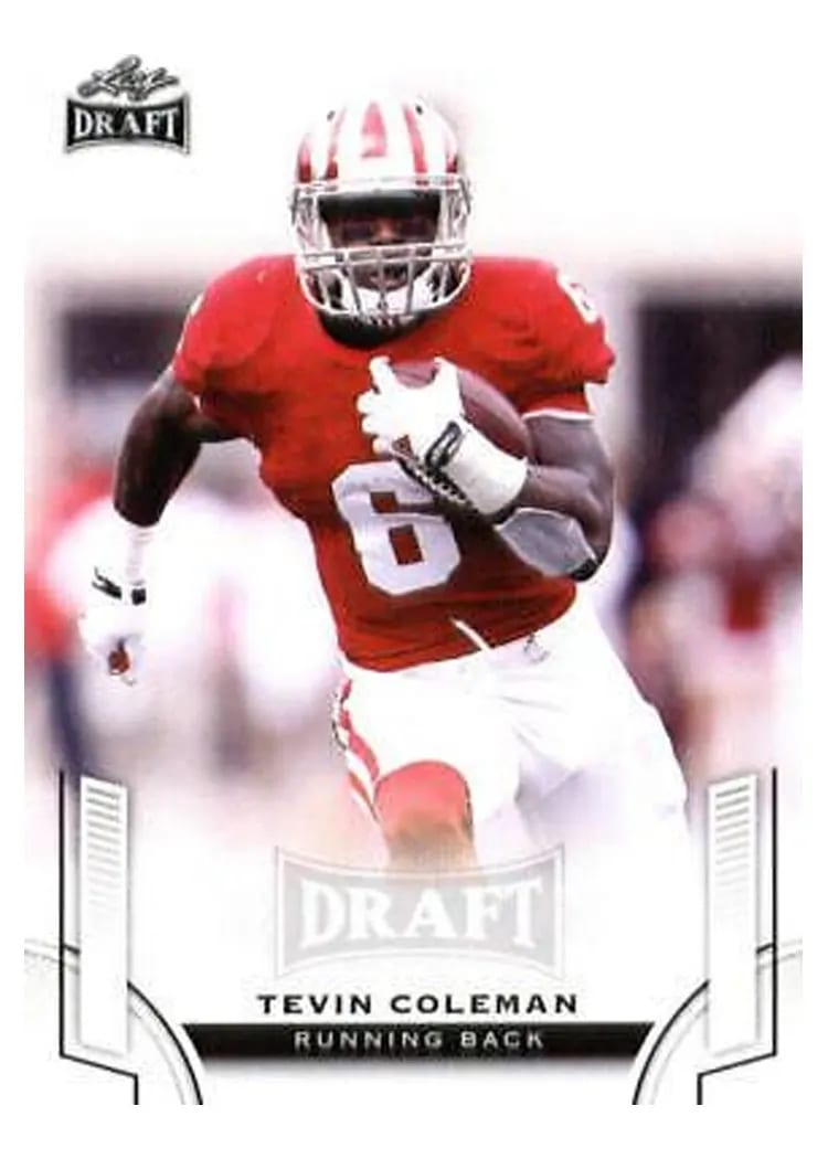 2015 Leaf Draft Tevin Coleman #54 card