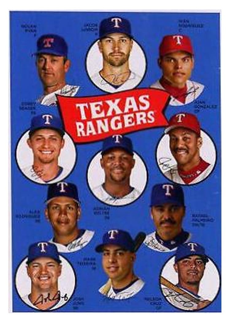 2023 Topps Archives 1969 Team History Postcards Texas Rangers #H69-TEX card