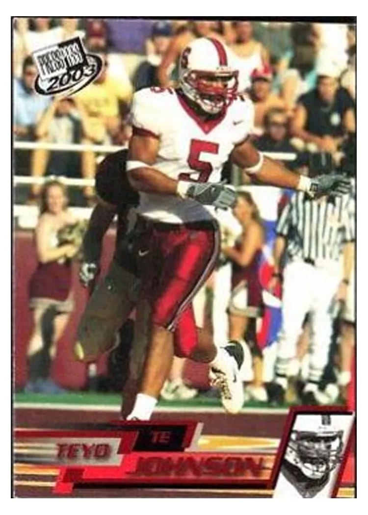 2003 Press Pass Teyo Johnson #30 card