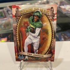 2024 Bowman University Chrome Ramblin' Man Set Tez Johnson #RM-9 card